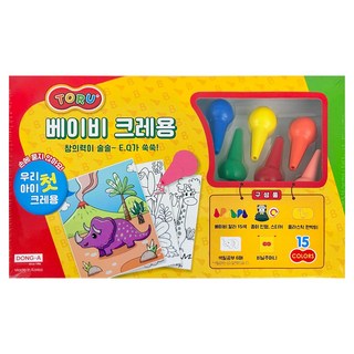 동아 토루 베이비 크레용, 1개, 15색
