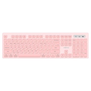 앱코 오피스 마스터 저소음 슬림 무선 키보드, 핑크, AK10, 제조사축