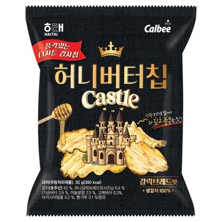 해태제과 허니버터칩 캐슬 갈릭브레드, 55g, 1개