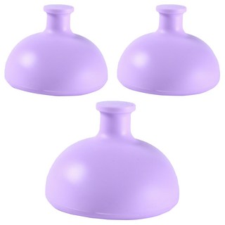 퓨어온 트름 패드 보조 실리콘 유도기 75 x 60 x 23 mm, 퍼플, 3개
