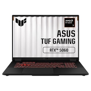 에이수스 2025 TUF 게이밍 A18 라이젠7 지포스 RTX 5060, 예거 그레이, FA808UM-S8031, 512GB, 16GB, Free DOS