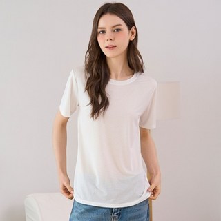 포에버21 여성용 인견 쿨 메쉬 언더 반팔 티셔츠
