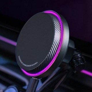 카멜레온360 맥세이프 차량용 무선 충전 뉴카맥 집게형 핸드폰 거치대 CM360-MAGN, 다크그레이