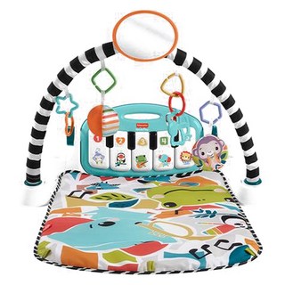 피셔프라이스 유아용 2025 NEW 킥앤플레이 피아노 짐, 블루, 1개