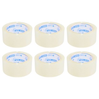 DEER BRAND 鹿頭牌 大管芯OPP透明包裝膠帶 PPJ7S1 透明色 6捲入, 6捲