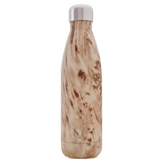S'well 美國運動時尚不鏽鋼保冷/保溫瓶 Blonde Wood 17oz, 1個, 500ml, 咖啡木紋色