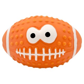 둥둥펫 반려동물 라텍스 삑삑이 장난감 스포츠 앵그리공 9 x 6 cm, 오렌지, 1개