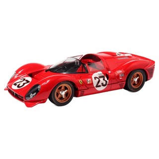 bbUrago 1:25法拉利賽車330 P4 Daytona 1967老車壓鑄模型, 紅色, 1個