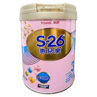 Wyeth 惠氏 S-26 惠兒樂幼兒成長配方 再升級版 3號 1-3歲, 1個, 850g