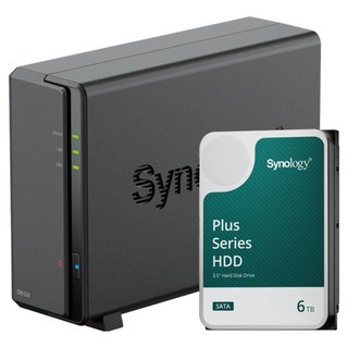 시놀로지 DS124 1베이 NAS + 하드 세트, NAS(DS124), 하드(HAT3300-6T)