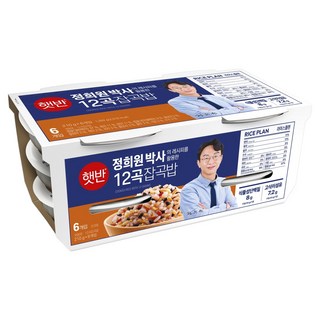 햇반 12곡 잡곡밥, 210g, 6개