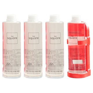 더스퀘어 투척용 강화액 초기진압 소화용구 + 거치대 세트 4p, 1세트, 600ml