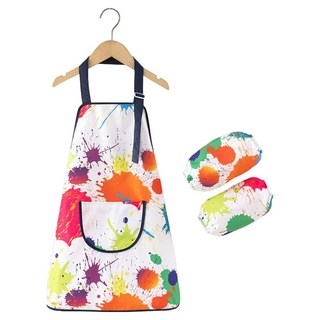 아트조이 어린이 미술 앞치마 토시 세트, 그래피티