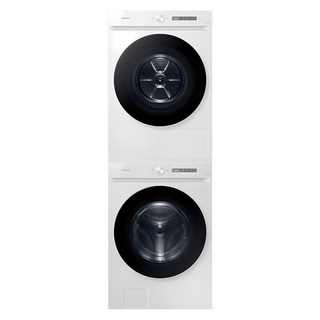 삼성전자 비스포크 그랑데 AI 드럼세탁기 WF24CB8650BW + 건조기 DV20CB8600BW 24kg + 20kg 상단직렬설치키트 방문설치, WF24CB8650BW(세탁기), DV20CB8600BW(건조기), 화이트