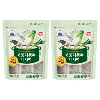 해표 고랭지통무 다시팩, 150g, 2개