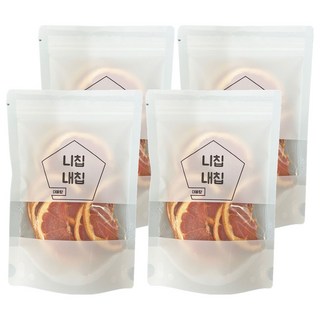 니칩내칩 바삭바삭 잘 말린 건조자몽 반절컷, 40g, 4개