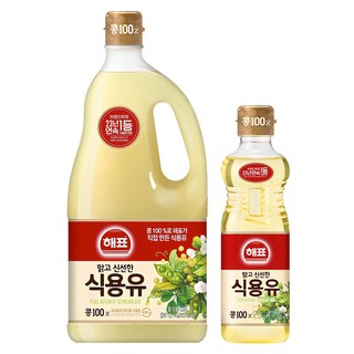 해표 콩기름 식용유 1.8L + 0.9L, 1세트