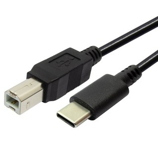 마하링크 USB C타입 to 2.0 B 미디 케이블, ML-CUBM01, 혼합색상, 1개