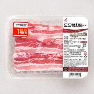 도드람 한돈 1등급 삼겹살 구이용 (냉장), 300g, 1개