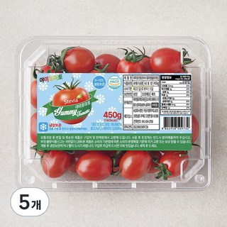 야미 스테비아 대추방울토마토, 450g, 5개