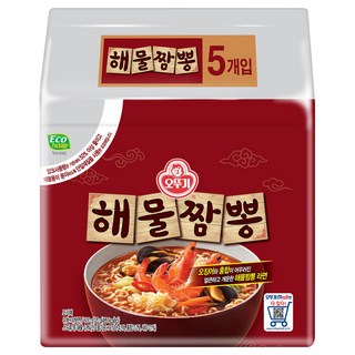 오뚜기 해물짬뽕 120g, 5개 대표 이미지 - 짬뽕라면 추천