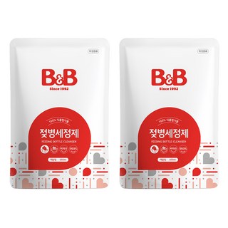 비앤비 젖병세정제 액상형 리필, 500ml, 2개