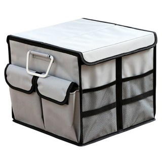 車用整理箱 基本款, 1680D精選牛津布, 防水耐髒易清潔, L/XL尺寸, XL, 太空灰