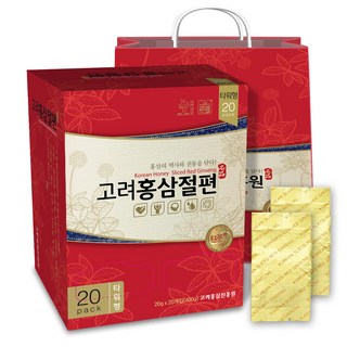 고려홍삼진흥원 고려홍삼절편 타워형 + 쇼핑백, 400g, 1박스