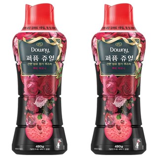 다우니 퍼퓸 쥬얼 향기 부스터 루비 피오니, 480g, 2개