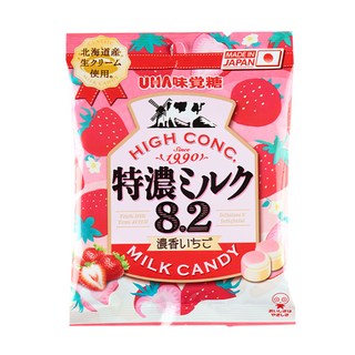 유하미카쿠토 토쿠노 밀크 딸기 캔디, 58g, 1개