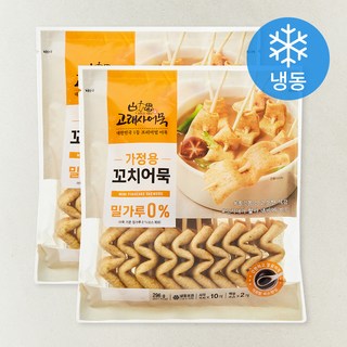 고래사어묵 가정용 꼬치어묵 밀가루 0% (냉동), 296g, 2개