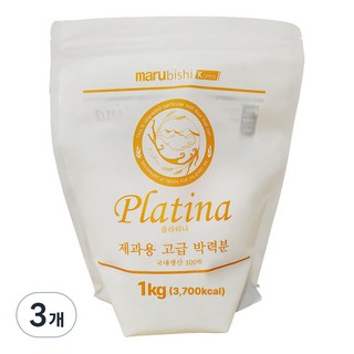 플라티나 박력분, 1kg, 3개