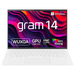 LG전자 그램 14 코어 Ultra5 인텔 Arc, 에센스 화이트, 768GB, 16GB, WIN11 Home, 14Z90S-GA5PK