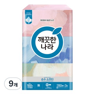 깨끗한나라 순수 소프티 천연펄프 미용티슈