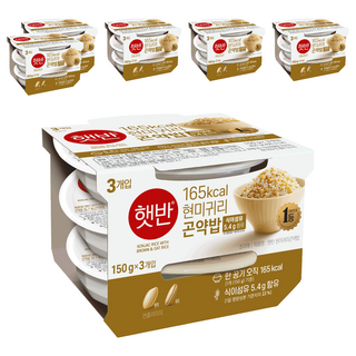 햇반 현미귀리곤약밥, 150g, 18개