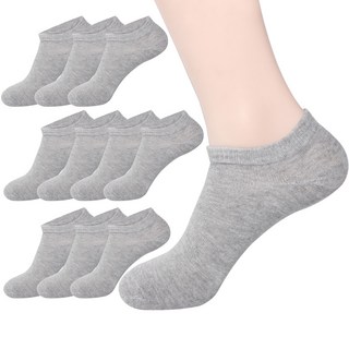 두발로 여성용 프리미엄 스니커즈 발목 양말 10켤레