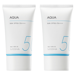 미샤 올 어라운드 세이프 블록 아쿠아 선크림 SPF50+ PA++++, 50ml, 2개