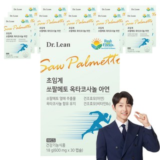 닥터린 초임계 쏘팔메토 옥타코사놀 아연 18g, 30정, 12개