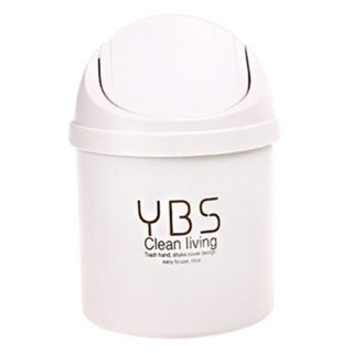 THE ZAKKA 迷你桌上型垃圾桶 2個, YBS Clean living, 白色, 13 x 20cm
