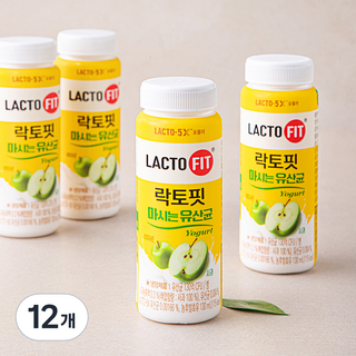 종근당건강 락토핏 마시는 유산균 사과, 130ml, 12개