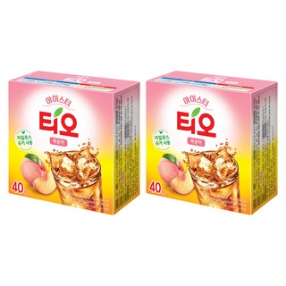 동서티오 아이스티분말 복숭아맛, 13g, 40개입, 2개