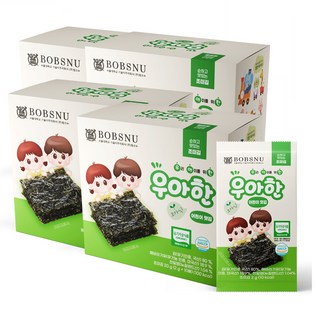 서울대밥스누 우아한 오가닉 어린이 맛 김, 조미, 20g, 4개