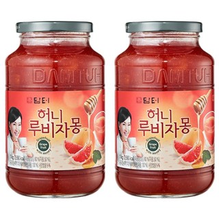 담터 허니 루비자몽, 1kg, 1개입, 2개