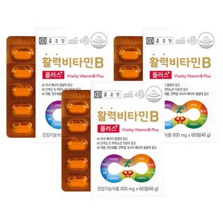 종근당 활력 비타민B 플러스, 60정, 3개