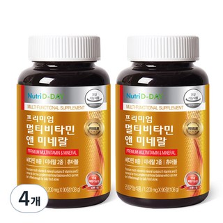 뉴트리디데이 프리미엄 멀티비타민 앤 미네랄, 90정, 4개