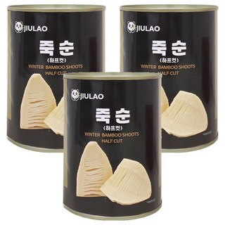 JIULAO 죽순 하프컷 통조림, 3개, 552g