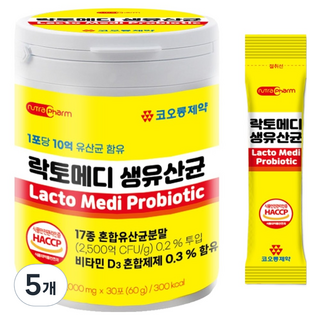 코오롱제약 락토메디 생유산균 30p, 60g, 5개