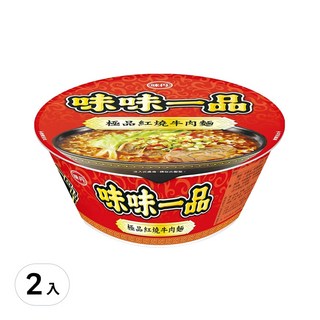 味丹 極品紅燒牛肉麵 181g, 2入