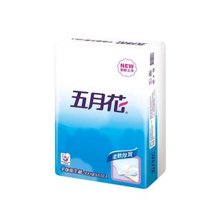 五月花 平版衛生紙 單層 300抽, 6包, 1袋
