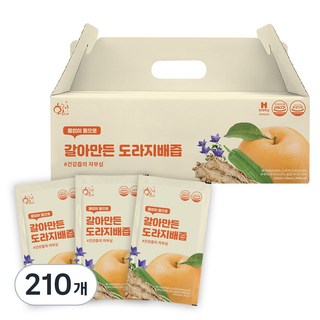 황금이네 국내산 갈아만든 도라지배즙, 100ml, 210개